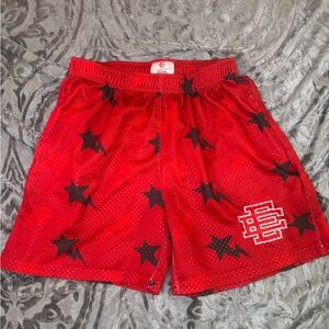 Eric Emanuel Red Shorts with Black Stars